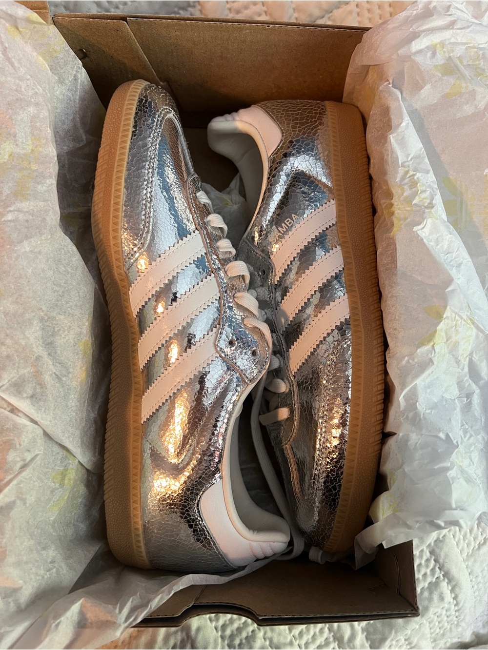 Adidas silver samba women US11